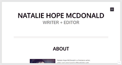 Desktop Screenshot of nataliehopemcdonald.com