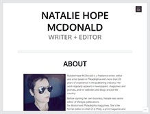 Tablet Screenshot of nataliehopemcdonald.com